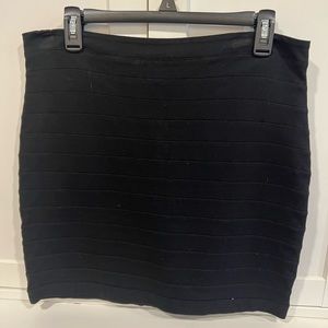 Black Mini Express Bandage Skirt